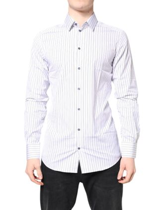 Dolce & Gabbana Pinstriped Cotton Shirt - White