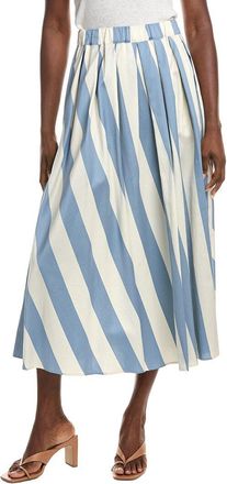 Max Mara Weekend Max Mara Vidim Silk-Blend Midi Skirt