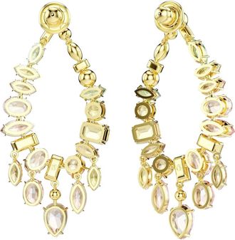 Swarovski Gema Oorhangers - Dames - Accessoires - Geel - Maat: ONE Size
