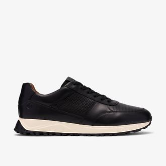 Clarks Radwell Tie Black Leather