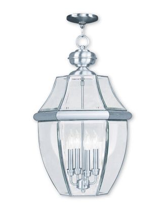 Livex Lighting Livex Monterey 4-Light Bn Outdoor Chain Lantern