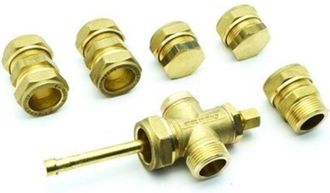 Aton KIT RACCORDI PER IMPIANTI A CIRCUITO FORZATO 3 collettori ATON