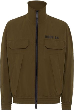 Dsquared2 Bomber con stampa - Marrone
