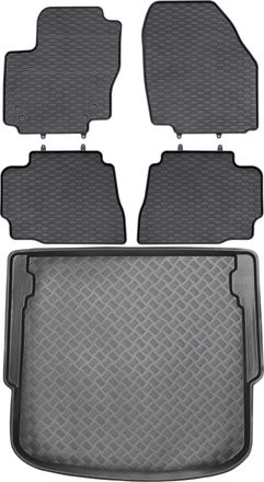 OEM Juego De Alfombrillas De Goma Para Coche Y Maletero Para Ford Mondeo Iv Hatchback (2011-2014)