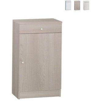 OEM Armario Bajo Multiusos De Una Puerta Y Un Caj&oacute;n Olmo Claro 46x34x H80 Cm