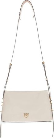 Pinko Crossbodytas met logo-embleem - Dames - Schoudertassen - Wit - ONE Size - Katoen - Tassen