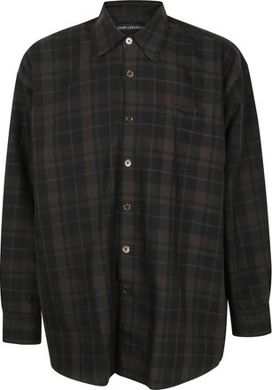 Our Legacy Borrowed Shirt - Heren - Casual Overhemden - Zwart - M - Katoen - Overhemden