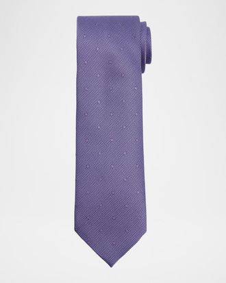 Tom Ford Men & apos;s Contrast Polka-Dot Silk Tie