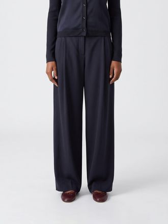Max Mara S Max Mara Pantaloni a gamba larga in misto viscosa a vita alta con pince