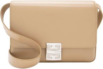 Givenchy Beige Calfskin 4G Medium Shoulder Bag (Authentic Pre-Loved)
