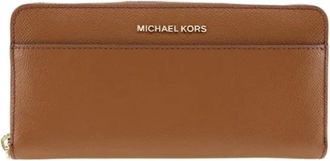 Michael Kors Tweedehands leren portemonnees - Dames - Vintage Accessoires - Bruin - ONE Size - Vintage