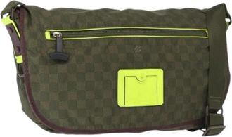 Louis Vuitton Pre-owned Cross Body Bags, female, Green, Size: ONE SIZE Pre-owned Nylon Cross Body Bag