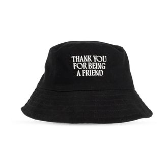 Ami Hats, unisex, Black, Size: 58 CM Thank You For Being A Friend Embroidery Hat