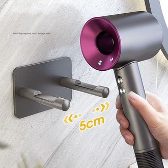 OEM Soporte Para Secador De Pelo De Ba&ntilde;o, Montaje En Pared (no Requiere Taladrar), Organizador De Secador De Pelo