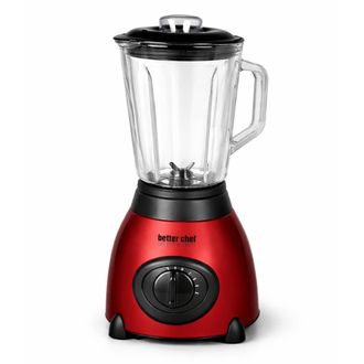 Better Chef Better Chef 500-Watt Glass Jar Blender Metallic Red - IM-602R