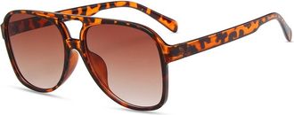 Generic Large Frame Mens Commuting Sunglasses Outdoor Womens Vacation Beach Photo Polarized Sun Glasses(Orange)