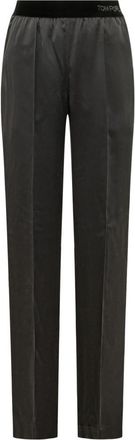 Tom Ford Black Straight Pyjamas Pants