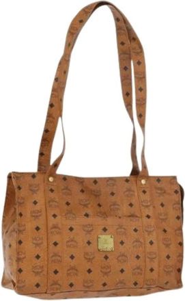 MCM Pre-owned Tote Bags, female, Brown, Size: ONE SIZE Pre-owned Tote Bag