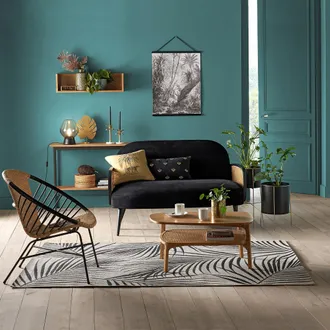 La Redoute Interieurs Wandplank in eikenhout, fineer en riet, Waska