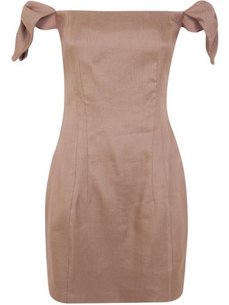 Elisabetta Franchi Mini Naked Shoulders Dress