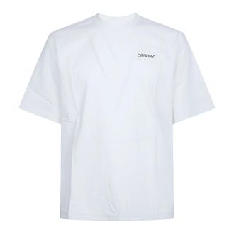 Off-white T-Shirts, male, White, Size: XL Half Arrow Skate T-shirt