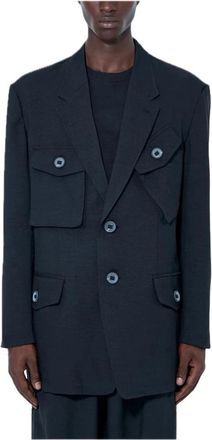 Yohji Yamamoto Sport Uniform Chore Coat - Heren - Blazers - Zwart - L - Jassen