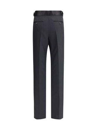 Tom Ford Womens Woll And Silk Pants Black Silk; Wool Ovis Aries Trousers