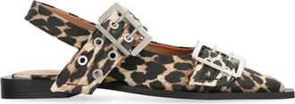 Ganni Schoenen, Dames, Zwart, 37 EU, Feminine Fabric Slingback Pumps