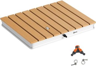 OUTSUNNY Kit De Ducha De Jard&iacute;n Port&aacute;til Altura Ajustable De 4 M Estructura De Aluminio Resistente Al Agua A Los Rayos Uv Y A Las Heladas Para Camping - Outsun