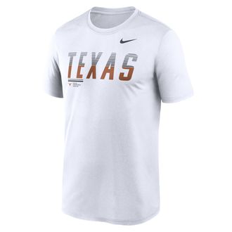 Nike Texas Sideline Legend Nike Mens Dri-FIT College T-Shirt in White | 02TI10ATXE-7SB