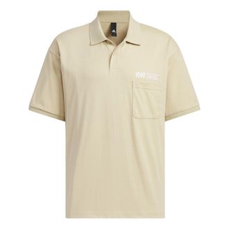 adidas Verbiage Polo Shirts Beige IP3978