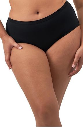 Elomi Downtime Full Figure Boyshorts in Black at Nordstrom, Size 4X-Large