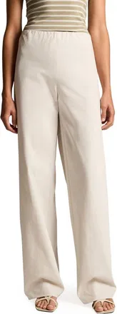 Vince Colette High Waist Cotton Twill Bias Pants in Oyster at Nordstrom, Size Xx-Small