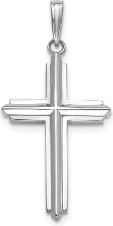 Diamond2Deal 14k Gold Polished Solid Cross Charm Pendant