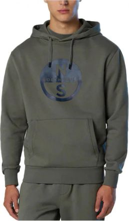 North Sails Casual Hoodie - Heren - Hoodies - Grijs - 4XL - Katoen - Hoodies & sweatvesten