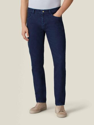 Luca Faloni Dark Blue Denim Jeans