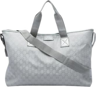 Gucci Pre-owned Satchel Bag - Dames - Vintage Shopper - Grijs - ONE Size - Leer - Vintage