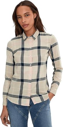 Barbour Bredon Check Shirt Womens Clothing Cherry Blossom Tartan : 10, Cotton