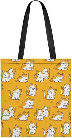 Generic Cats Leave Paw Prints Tote Bag for Women Men Shoulder Bags Purses Pouch Handbags