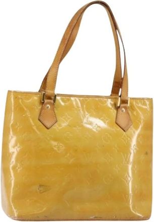 Louis Vuitton Pre-owned Leather Tote Bag - Dames - Vintage Shopper - Geel - ONE Size - Leer - Vintage
