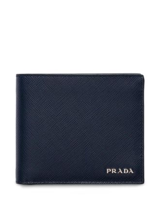 Prada Saffiano leather wallet - men - Saffiano Leather/Saffiano Leather - One Size - Blue