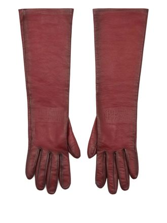 Maison Margiela lambskin gloves - women - Lamb Skin - 8.5 - Red
