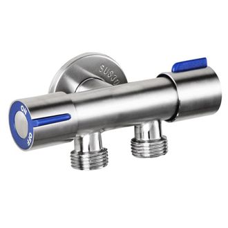 OEM Grifo De Ba&ntilde;o Para Lavadora: Grifo De Agua Fr&iacute;a De Acero Inoxidable Con Doble Manija