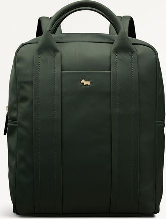 Radley London Khaki Large Ziptop Backpack Grove Close SS26 Radley London