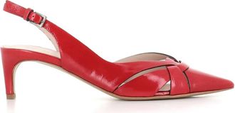 Del Carlo Vetro 11702 Pump - Dames - Pumps - Rood - 38 EU - Leer - Schoenen