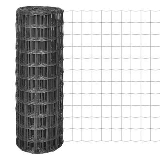 Berkfield Home Euro Fence Steel 25x1.2 m Grey