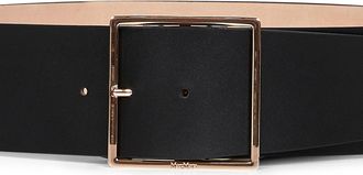 Max Mara Womens Wide Belt Mxaginnico Black Calf Leather (bos Taurus)
