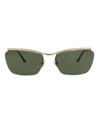 Valentino Square-Frame Metal Sunglasses