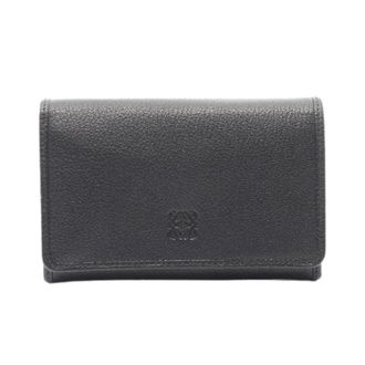Loewe Pre-owned Wallets, female, Black, Size: ONE SIZE Pre-owned Anagram Leather Wallet
