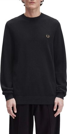 Fred Perry Heren, Sweatshirts & Hoodies, Zwart, Maat: L Katoen